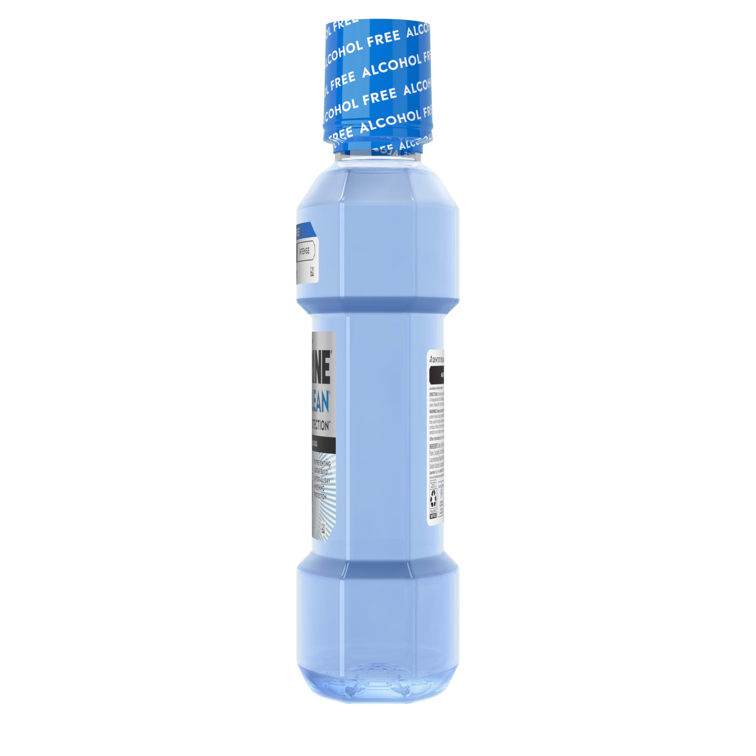 Listerine Ultraclean bottle pouring action showing easy dispensing.