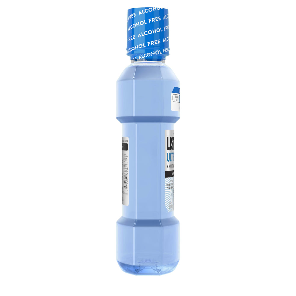 Listerine Ultraclean tartar-control claim visual on packaging.