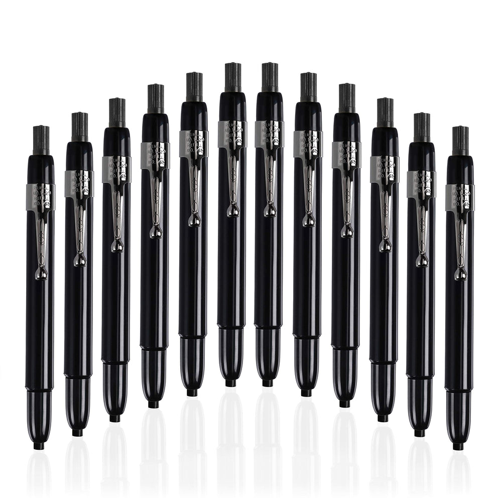 Listo 1620 box of 12 black china markers for versatile surface marking