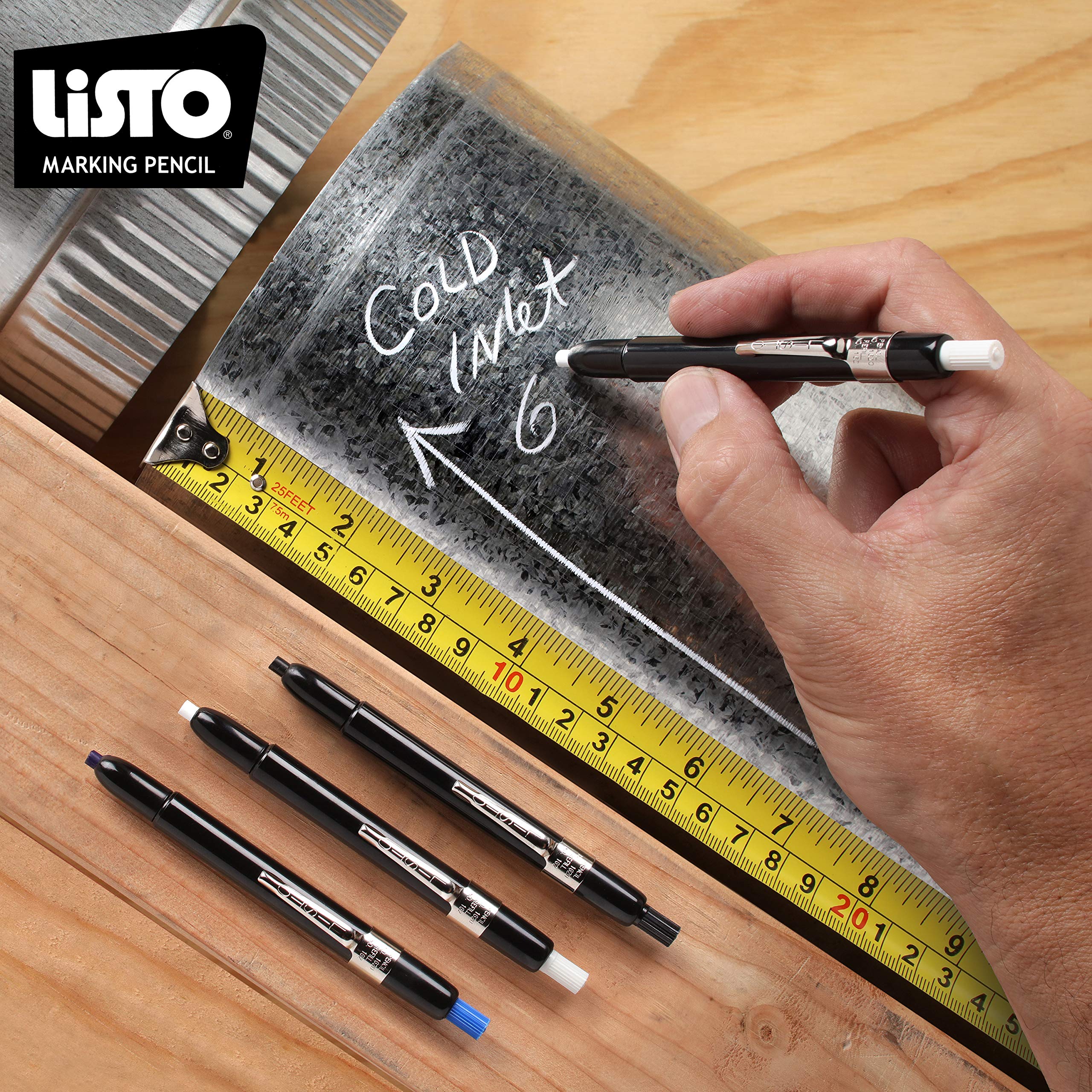 Listo 1620 marks on damp surfaces without losing visibility
