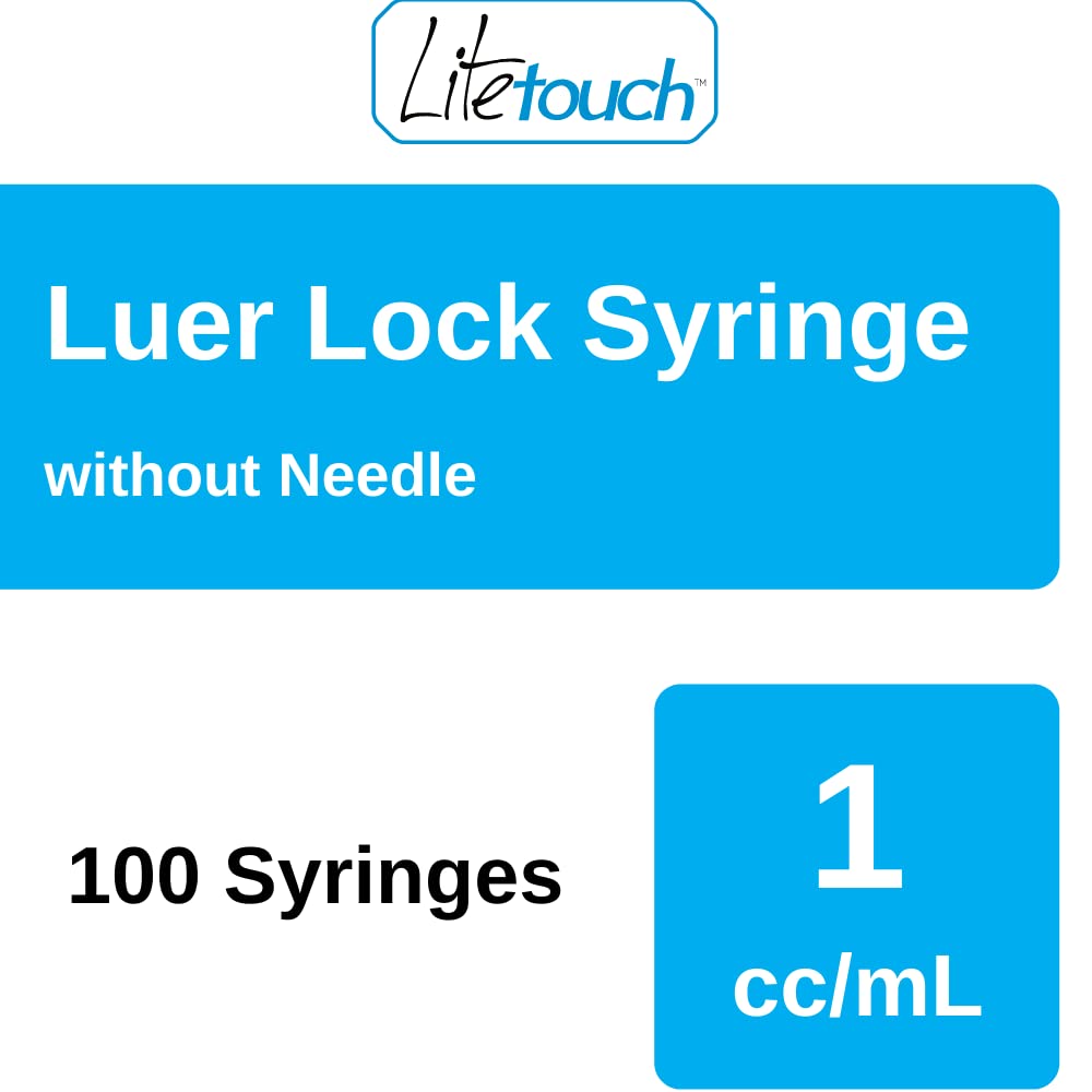 LITETOUCH sterile 1ml syringe without needle ready for safe handling