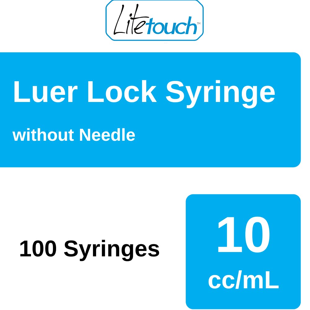 LITETOUCH box of 100 syringes for easy stocking.