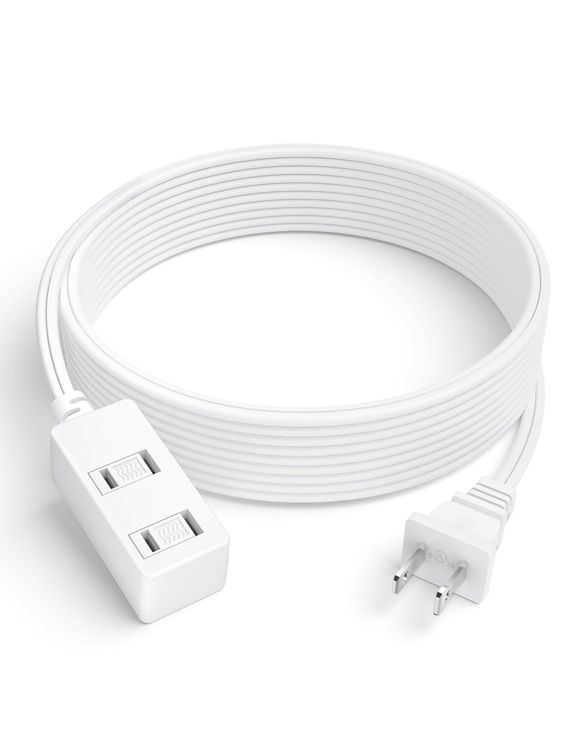 LitStar indoor extension cord with 6.2 ft reach and three outlets for flexible power.