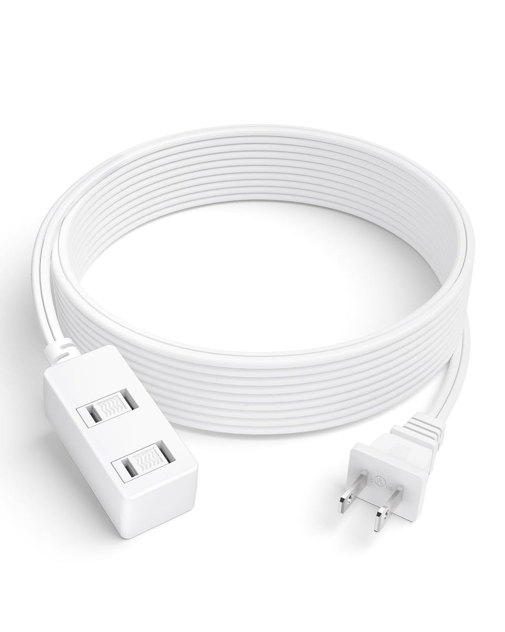 LitStar indoor extension cord with 6.2 ft reach and three outlets for flexible power.