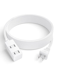 LitStar indoor extension cord with 6.2 ft reach and three outlets for flexible power.