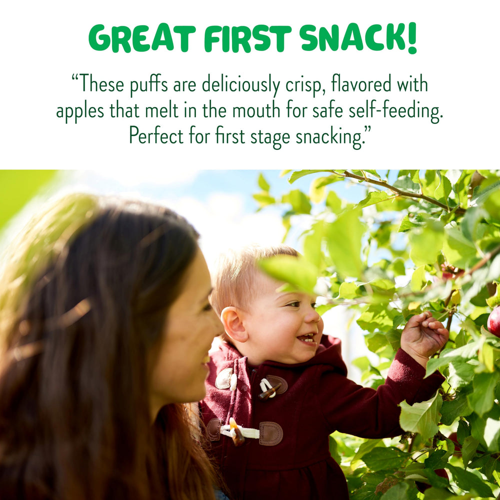 Soft puff texture encourages texture exploration for little eaters