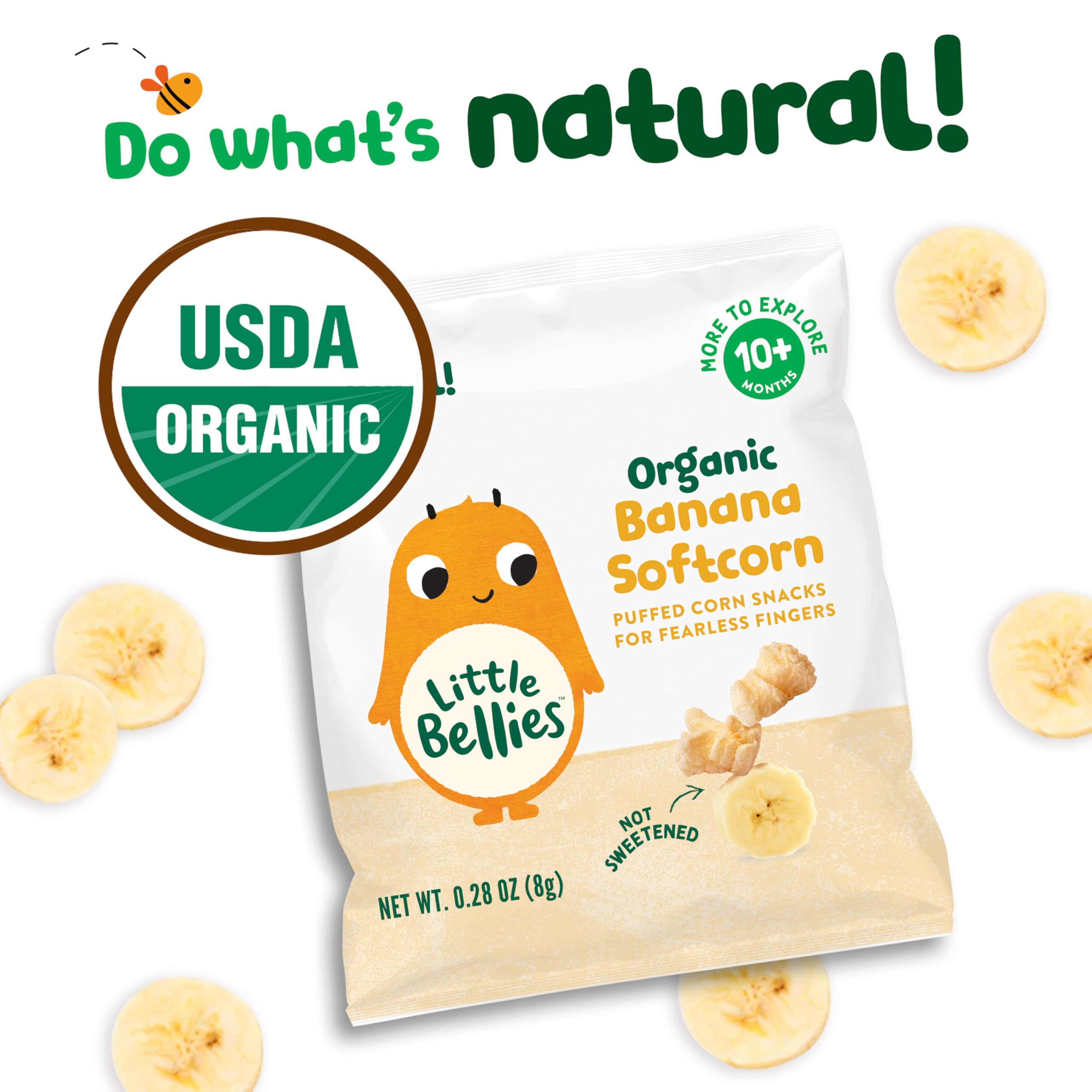 Little Bellies USDA Organic packaging highlights certified quality