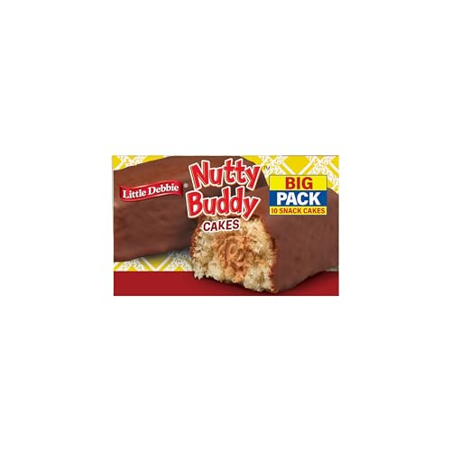 Little Debbie Nutty Buddy Cake on shelf, classic family-friendly snack