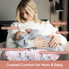 Little Grape Land pillow shows breathable filling for airy baby comfort.