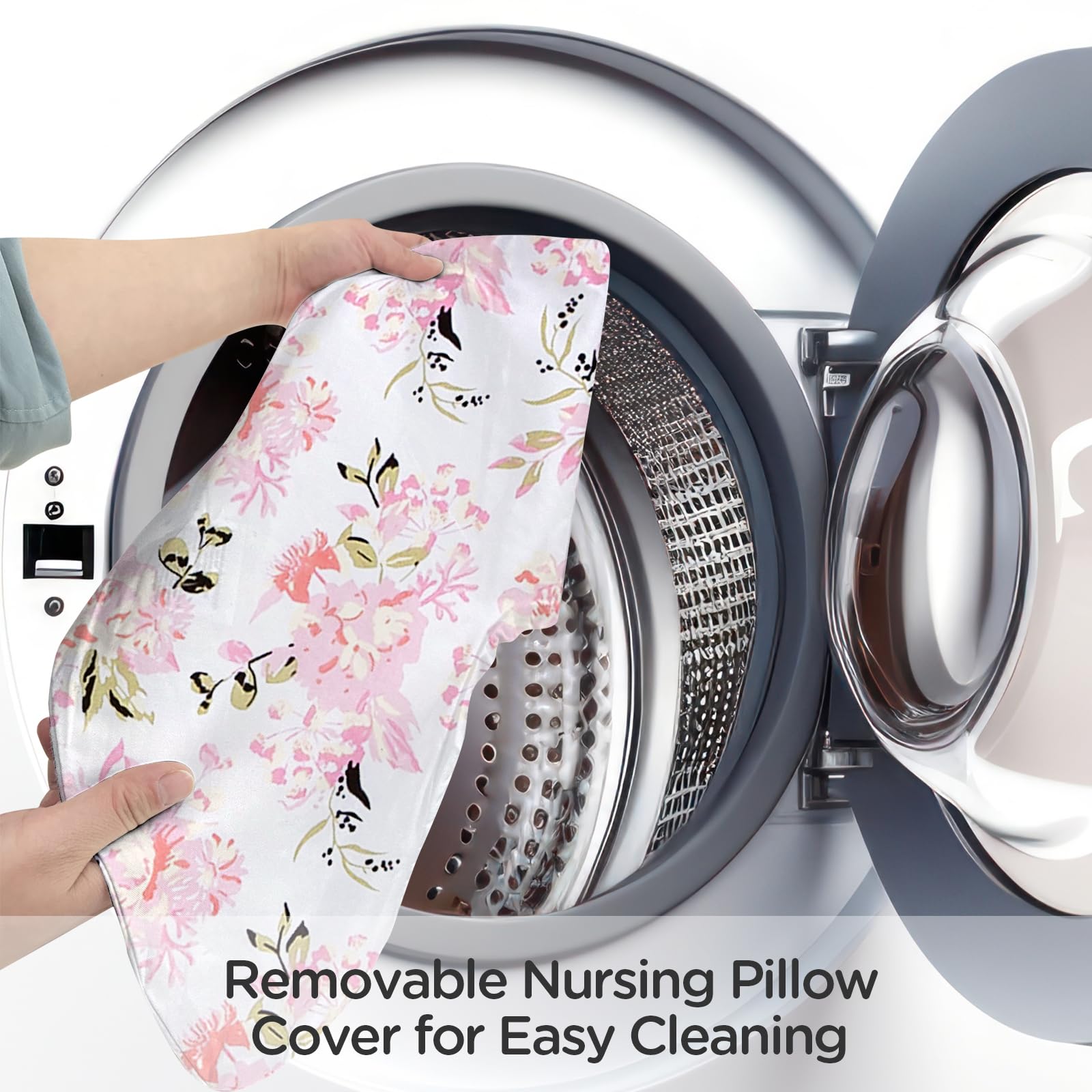 Little Grape Land pillow elevates feeding height for comfortable positioning.