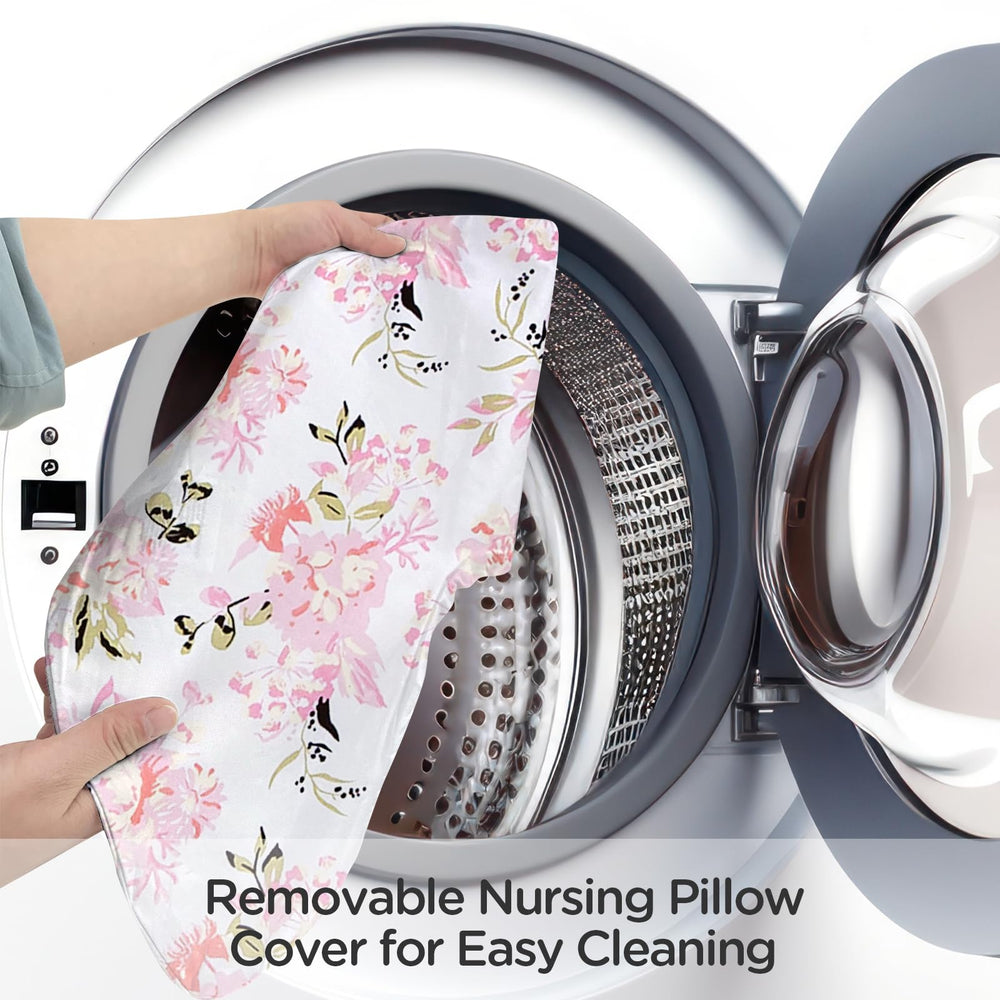 Little Grape Land pillow elevates feeding height for comfortable positioning.