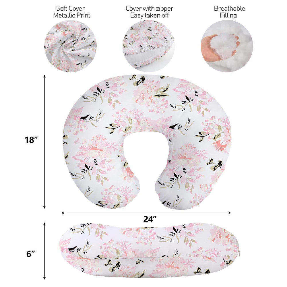 Little Grape Land pillow travel-friendly for on-the-go feeding and rest.