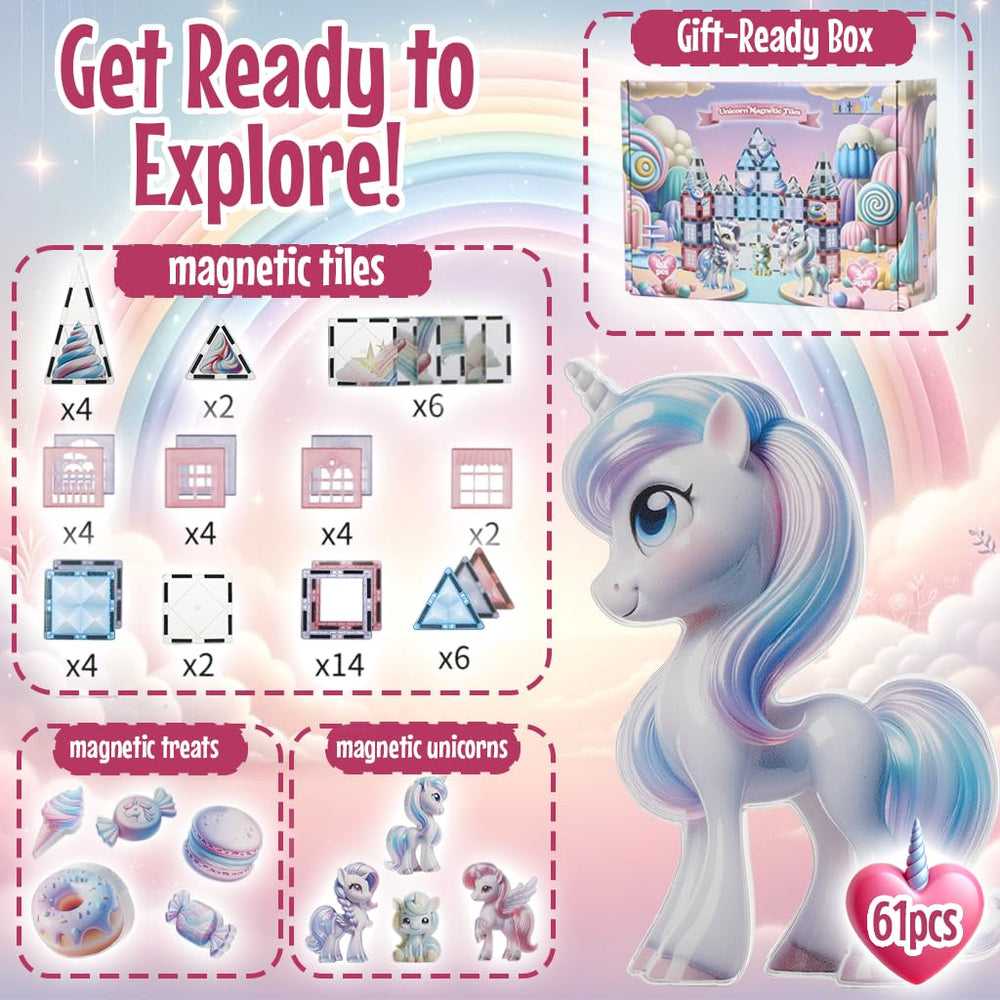 Little Pi durable unicorn toy set endures daily long lasting play