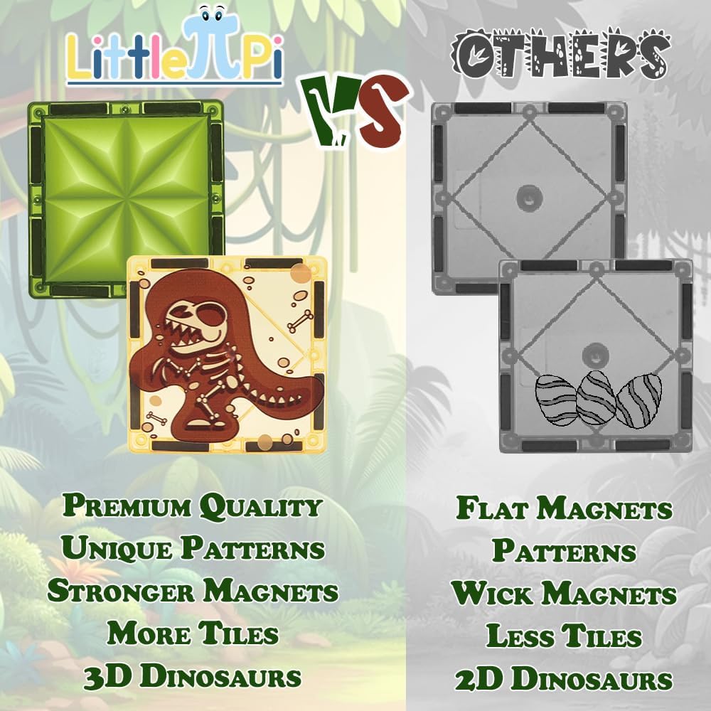 Tiles’ strong magnets keep towers steady for hour-long play.