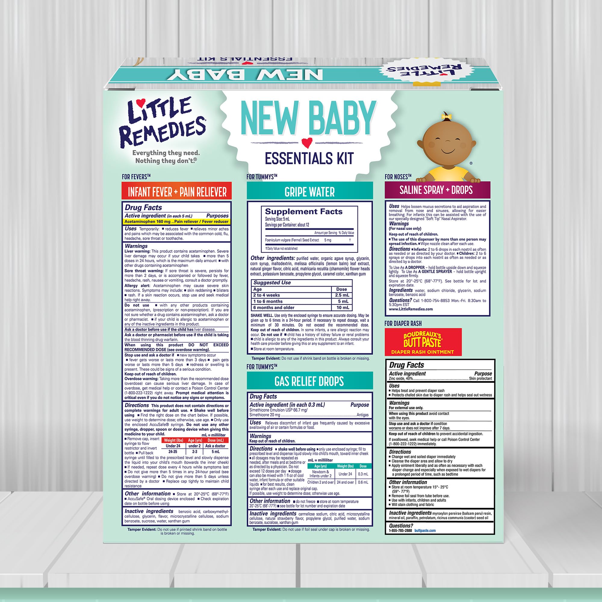 Little Remedies Boudreaux’s Butt Paste Maximum Strength diaper rash cream protects delicate skin.
