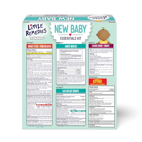 Little Remedies saline drops gently clear tiny noses for babies.