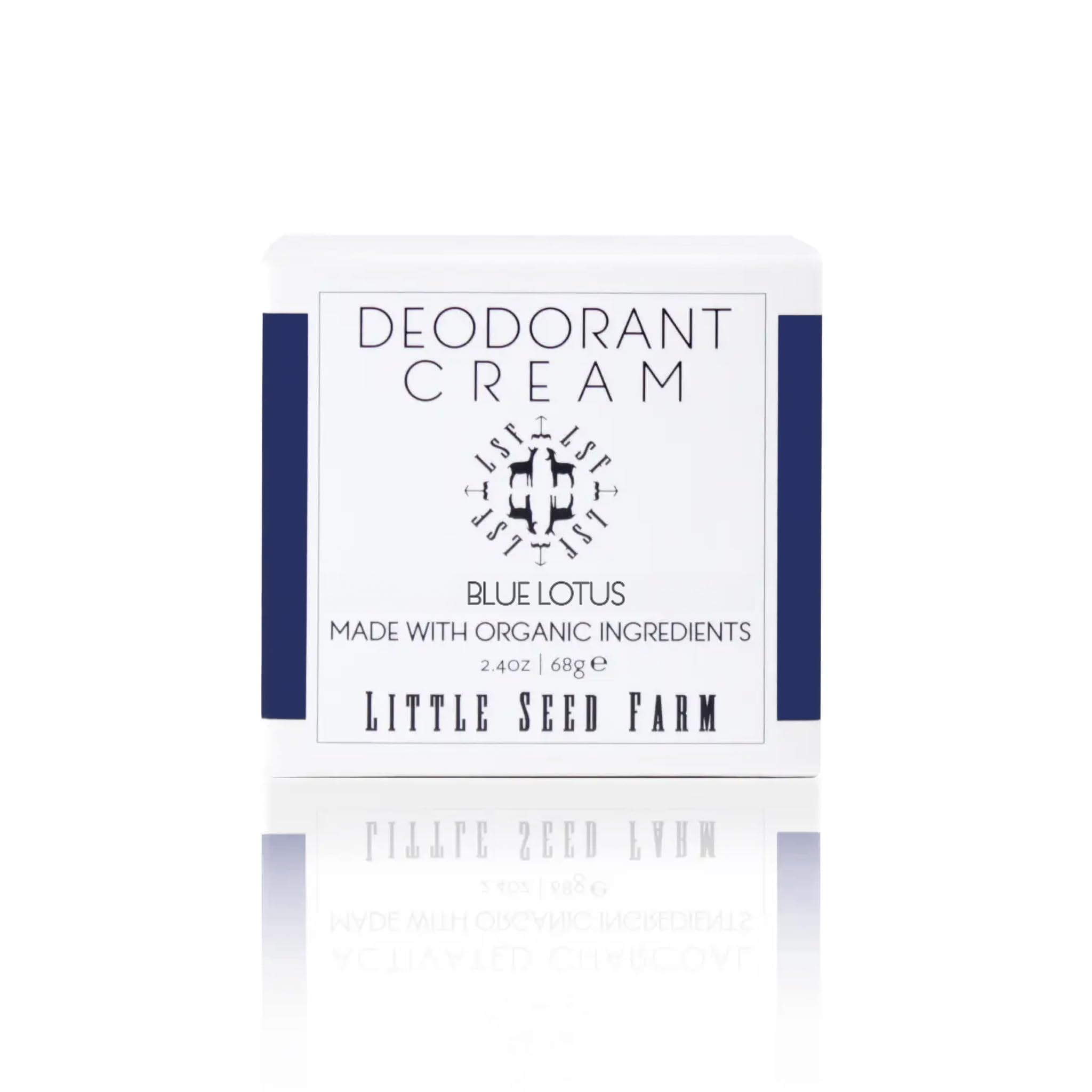 Little Seed Farm Blue Lotus deodorant bottle for long-lasting freshness