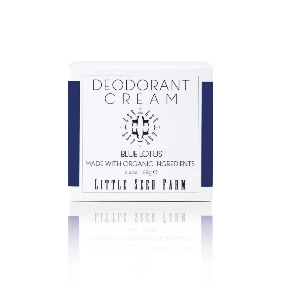Little Seed Farm Blue Lotus deodorant bottle for long-lasting freshness