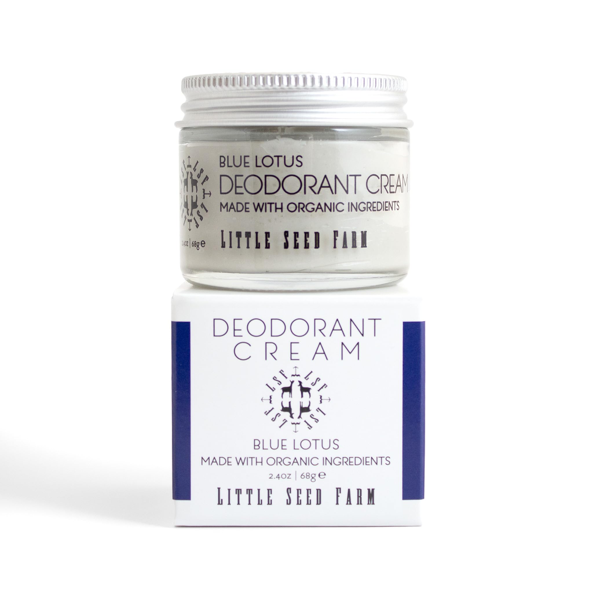 Silky glide texture of Little Seed Farm Blue Lotus deodorant