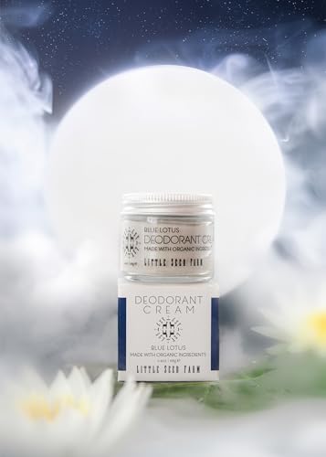 Little Seed Farm Blue Lotus label with farm-inspired design
