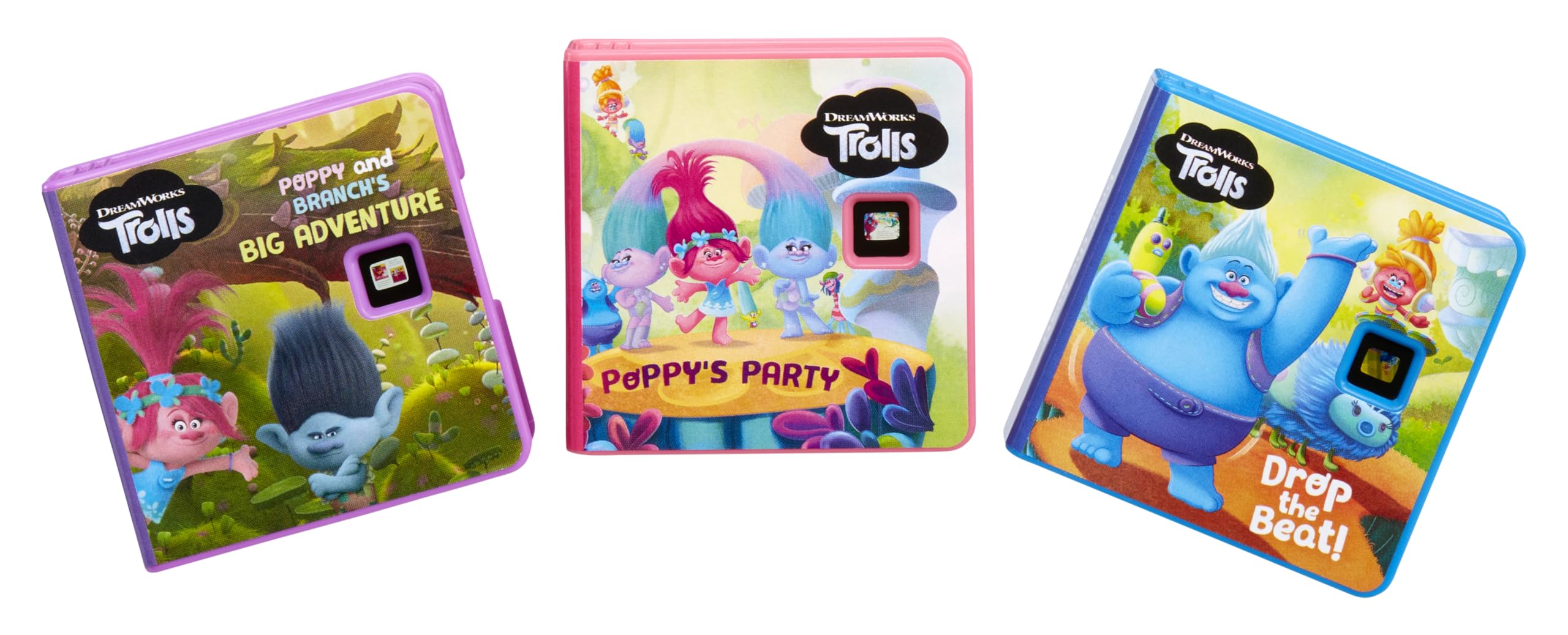 Little Tikes Story Dream Machine Trolls nightlight mode enhances bedtime storytelling.