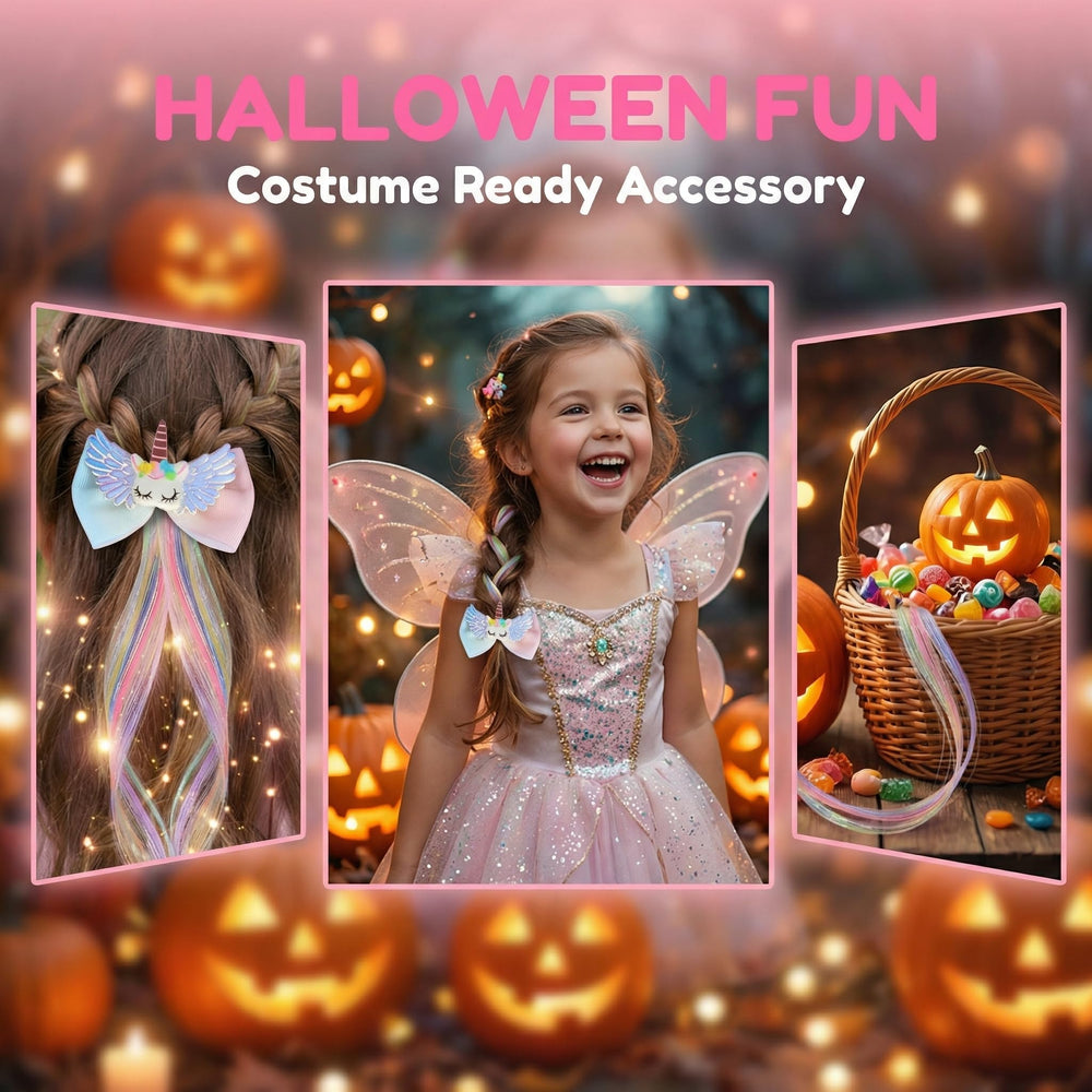 Little World side clip styling option for quick, cute looks.