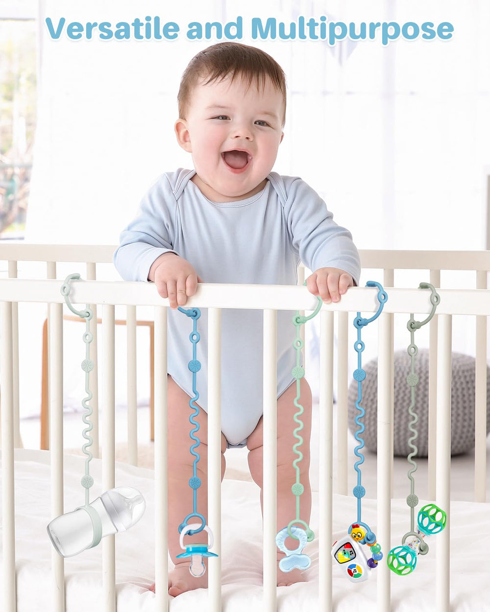 LittleHugs bottle holder string secures sippy cups during trips.