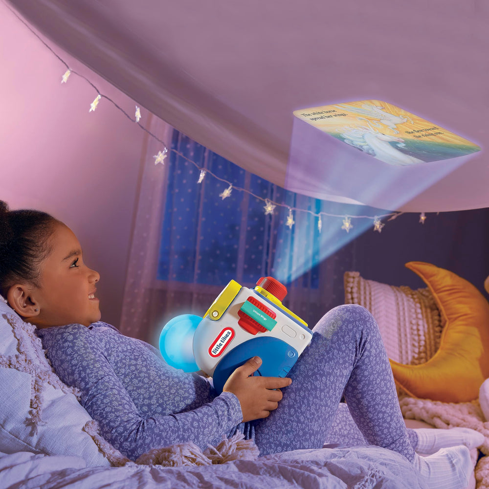 Little Tikes Story Dream Machine read-along display projects words while narrations stream