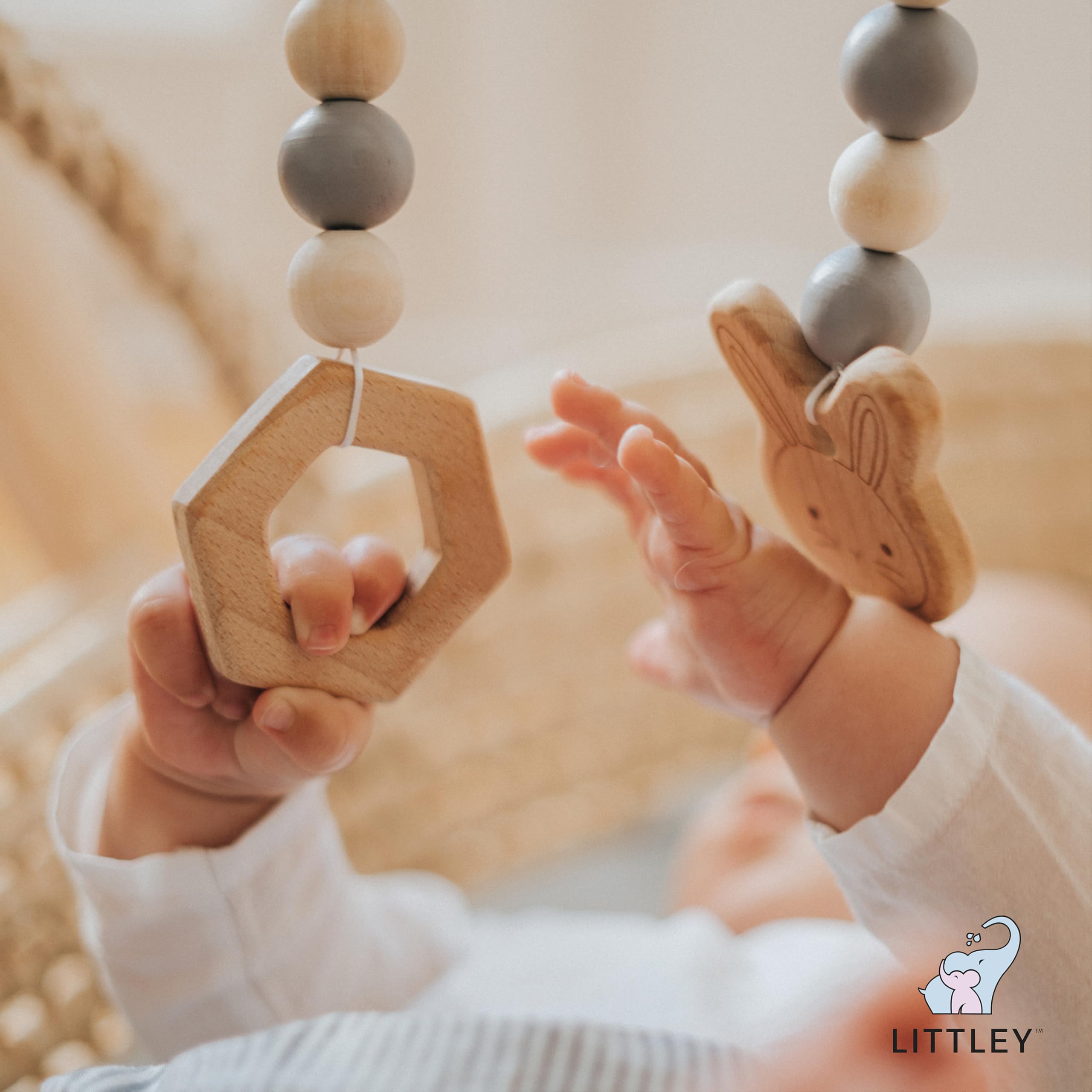 LITTLEY Surface Cleaner spray on high-touch surfaces for quick refreshing