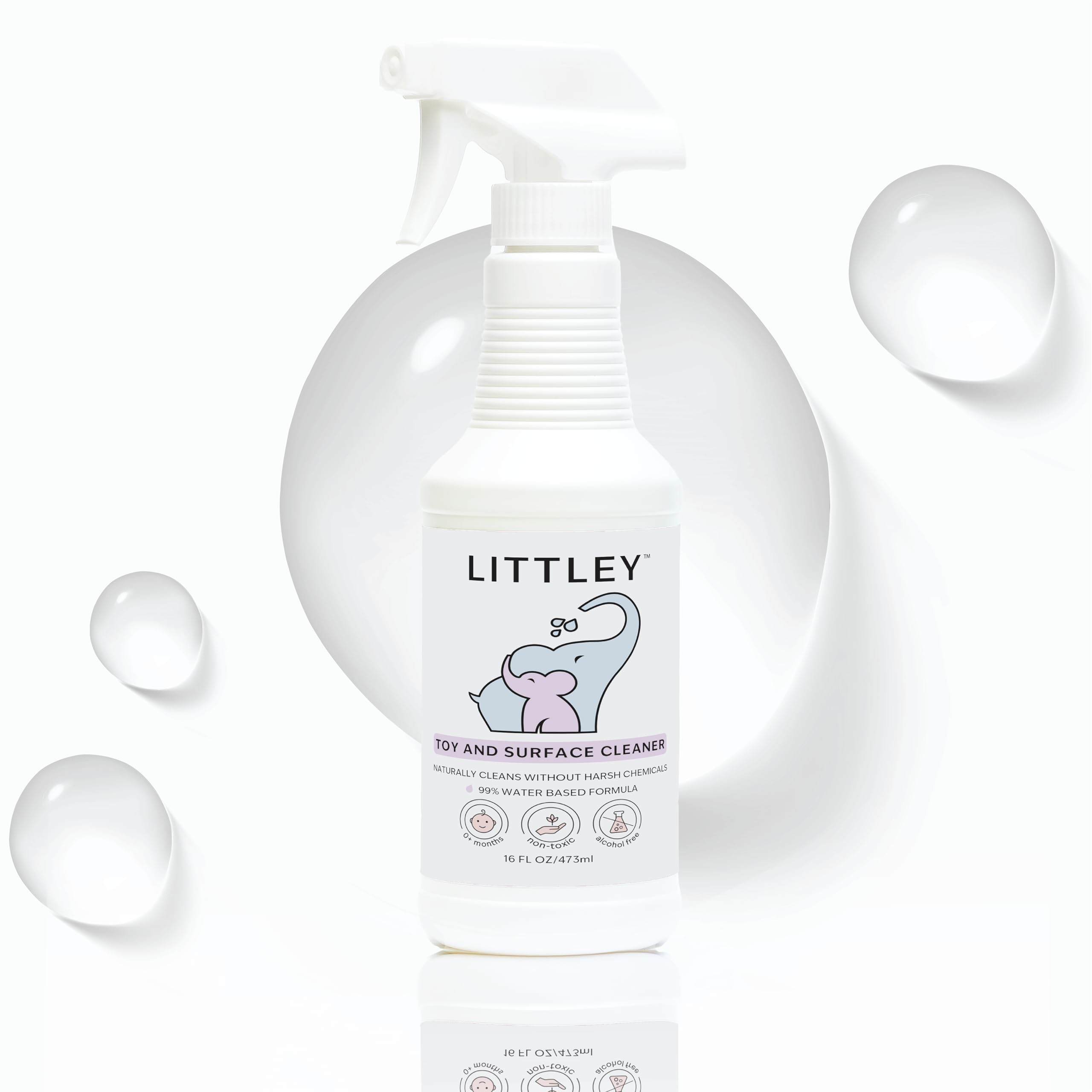 LITTLEY Littley Toy Cleaner bottle 16oz for gentle toy cleaning