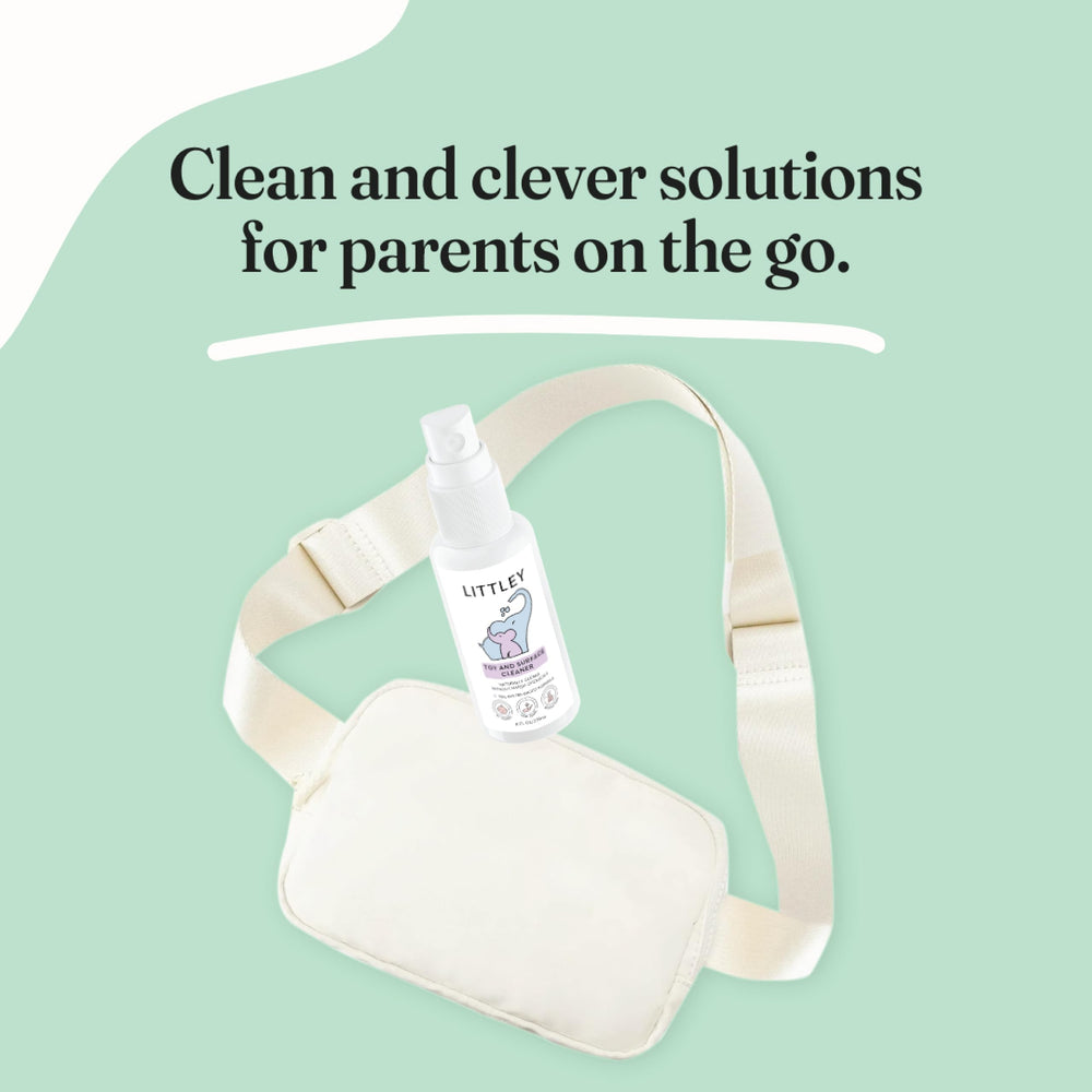 LITTLEY Toy gear cleaner on car seats and strollers without residues