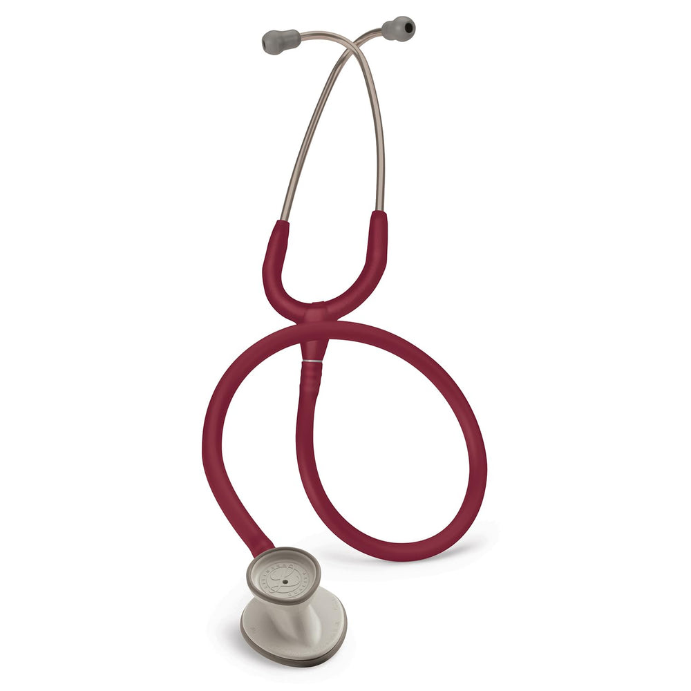 Littmann Lightweight II SE stethoscope with burgundy tube for clear listening during exams