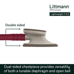 Littmann Lightweight II SE tunable diaphragm adapts to sound frequency
