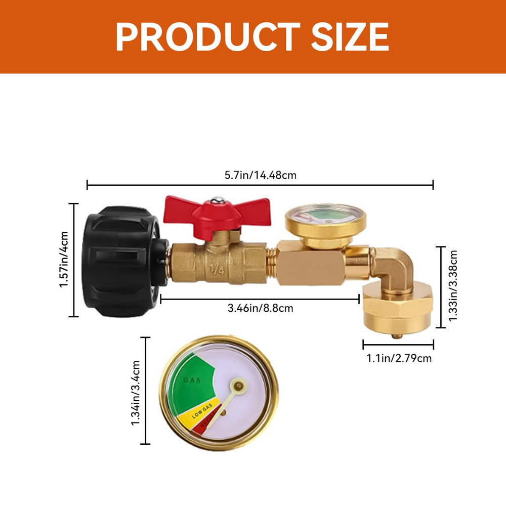 Liucocotos color-coded safety gauge used in outdoor refills