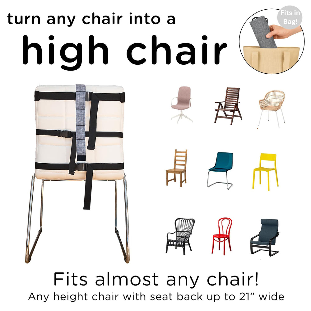 Liuliuby High Chair harness adjustment for secure, comfortable seating.