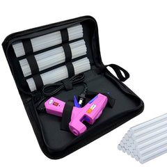 Liumai glue gun with carry case for portable crafting projects