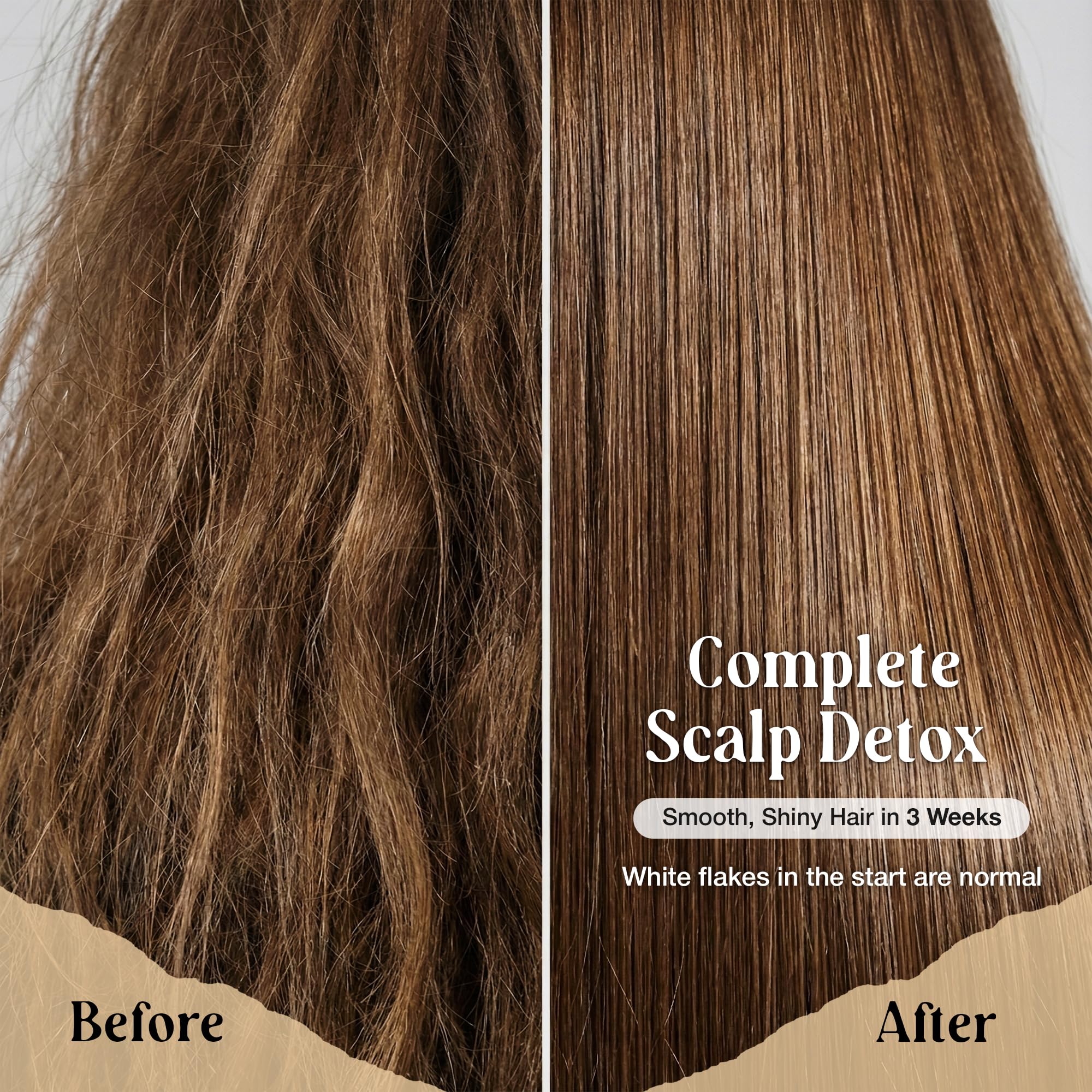 LivaClean premium soft hair result shot suggests shine and manageability.