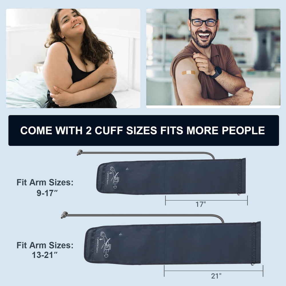 LIVAROCI bp monitor cuff ml 9-17 inches for comfortable family sizing.