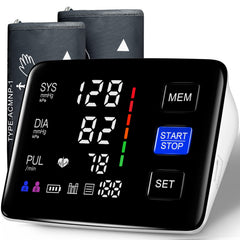 LIVAROCI blood pressure monitor front view for simple at-home checks.