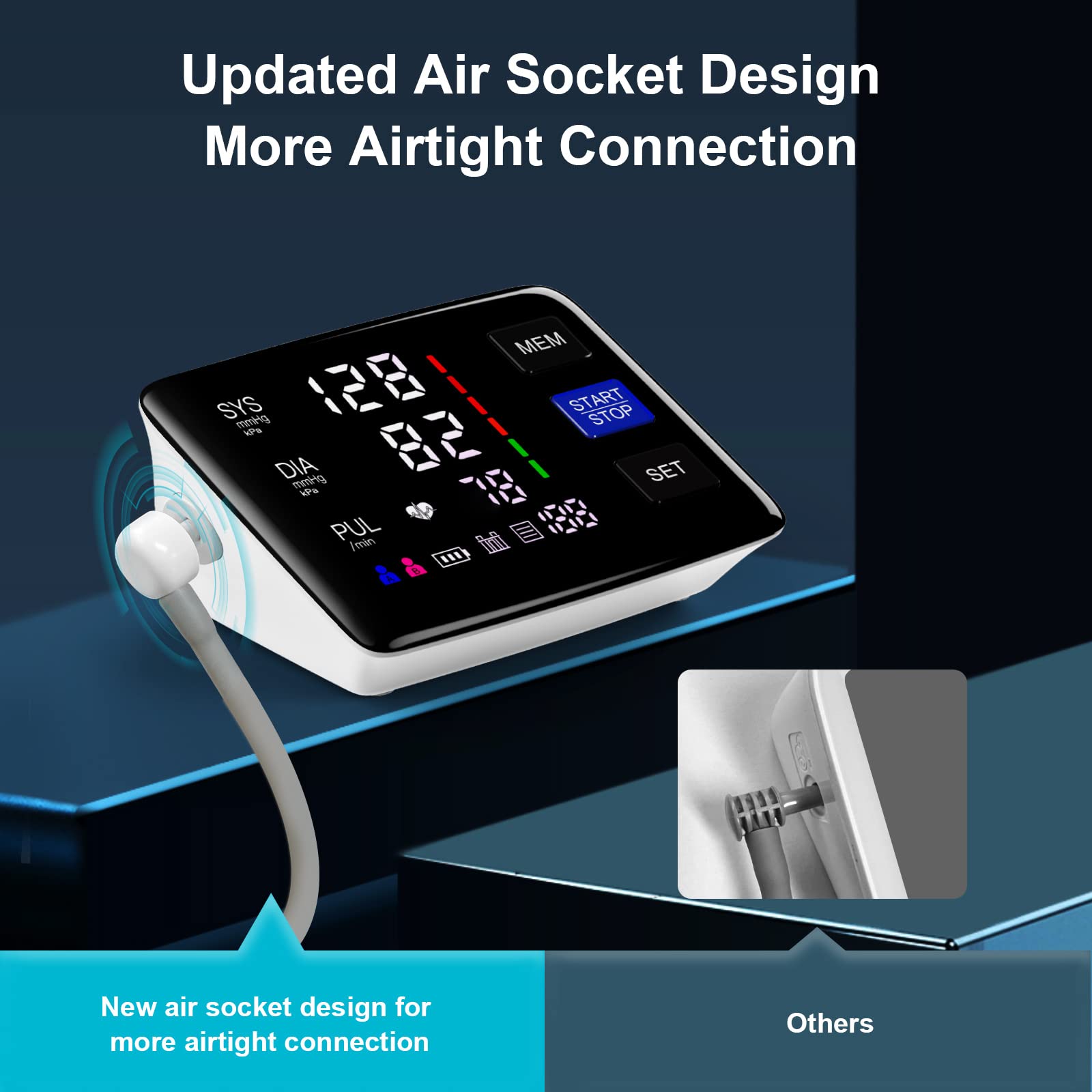 LIVAROCI bp monitor single button operation simplifies measurement.