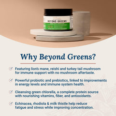 Scoop of Live Conscious Beyond Greens being dispensed, ready to mix.
