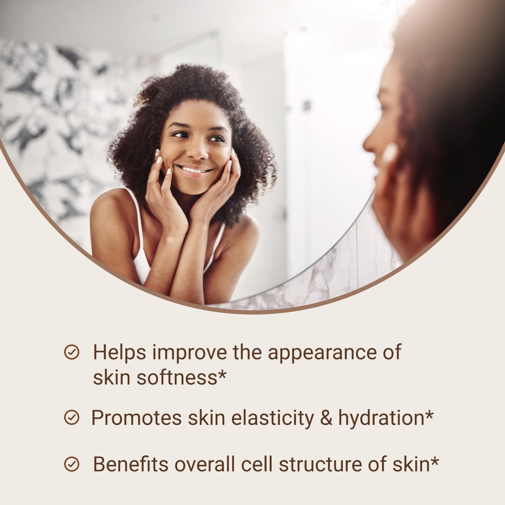 Live Conscious Collagen Chocolate glowing skin and strong nails.
