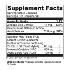 Live Conscious LiverWell NAC capsules emphasize detox support.