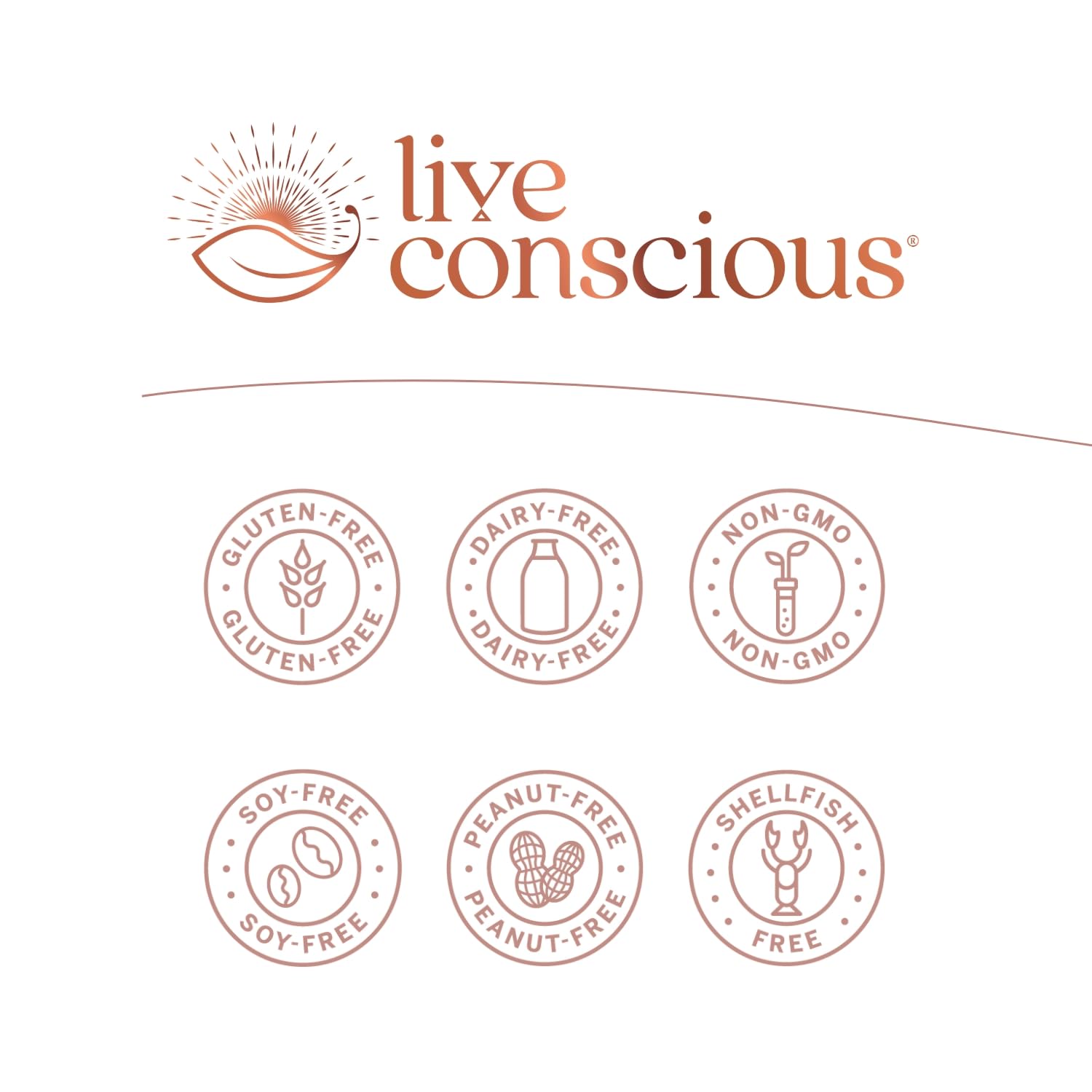 Live Conscious OmegaWell badge confirms third-party testing for purity and contaminants.