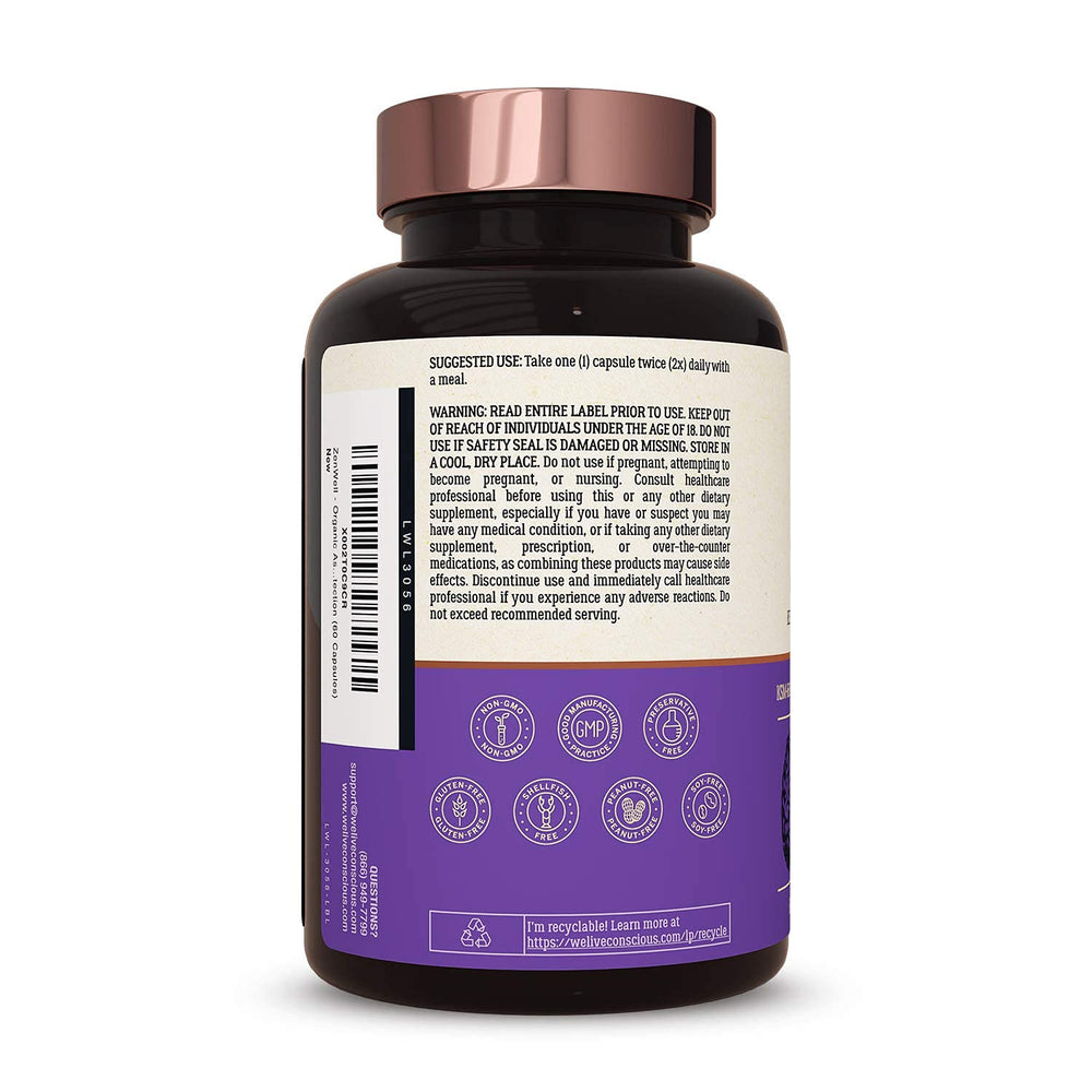 Live Conscious ZenWell daily routine setup for mindful supplement intake.
