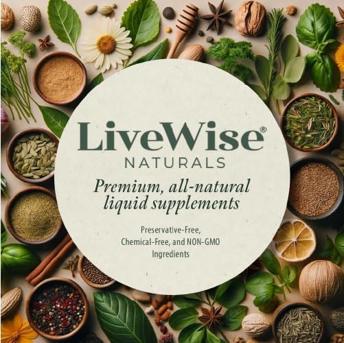 Compact Live Wise Naturals bottle resting on a shelf for busy routines.