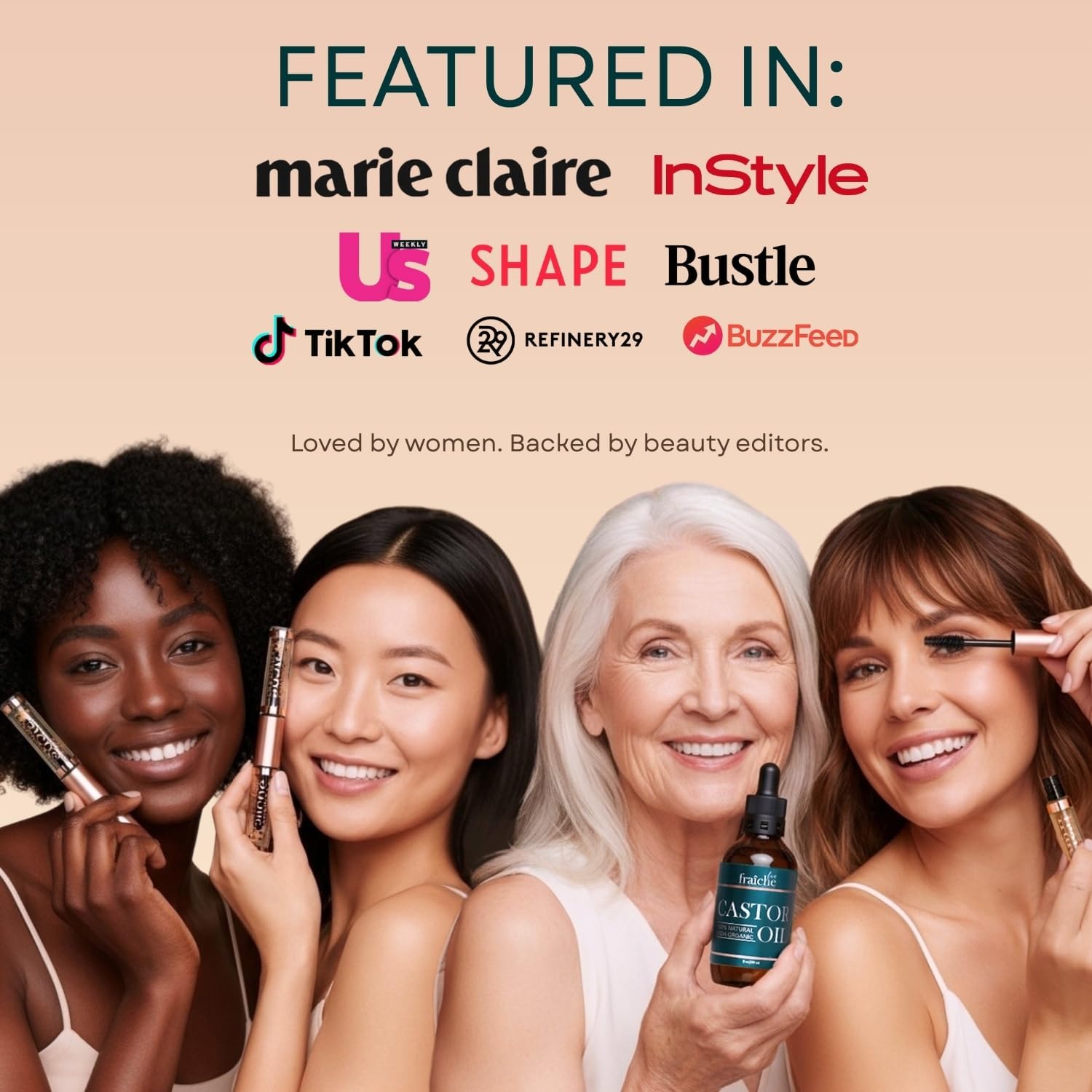 Live Fraiche filled mascara tube included for precise lash care