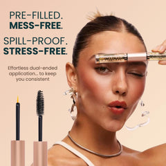 Live Fraiche lash-brow-application shows targeted use on lashes and brows