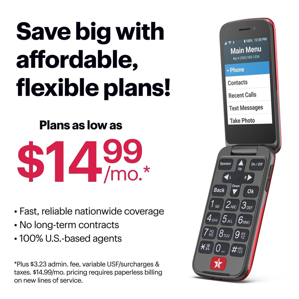 Lively Jitterbug Flip2 one-touch speed dial saves steps