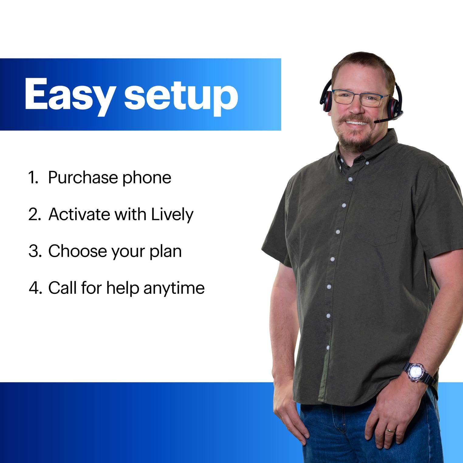 Lively Jitterbug Smart4 voice calling keeps conversations clear and simple